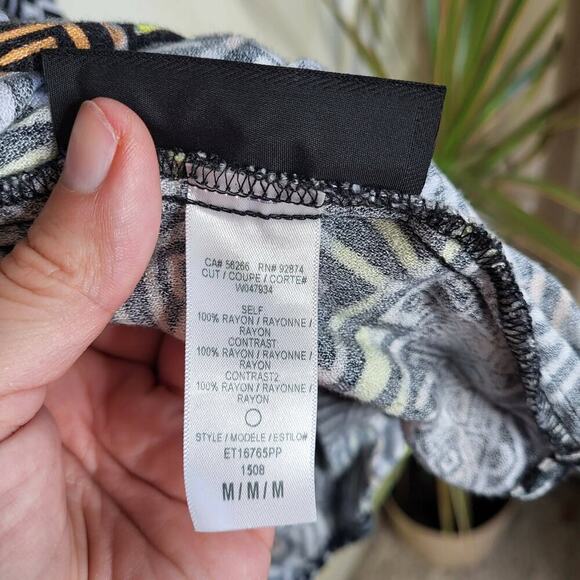 Ella Moss Maternity Tribal Blouse - Geometric - Black Multi - Picture 8 of 12